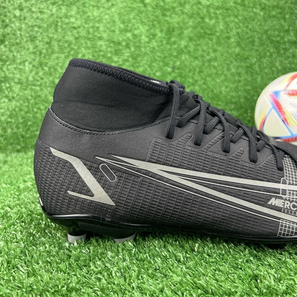 Nike Superfly 8 Club FG/MG Men's 9 Soccer Cleats CV0852 004 Black Iron Grey Boot